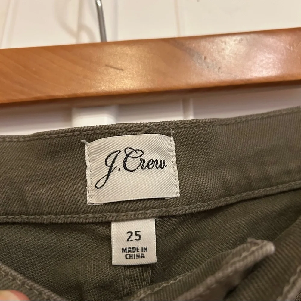 J Crew Straight Leg Pant Olive Green Size 25 - Picture 4 of 5